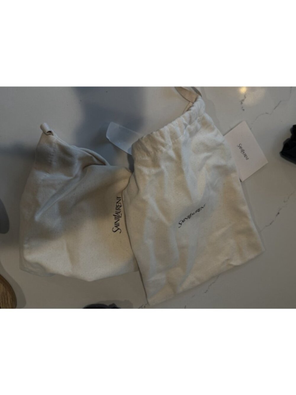 NIB Saint Laurent Lou Satin Ballet Flat Black Womens Size 40+ US 10.5 $830 - Picture 10 of 10